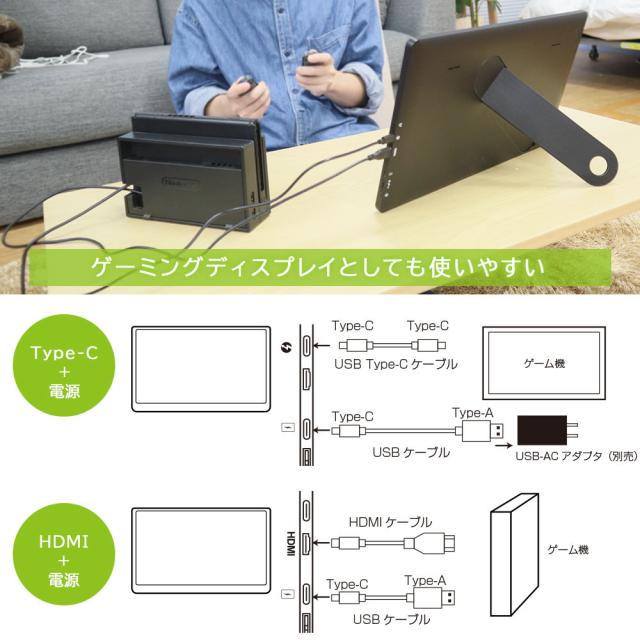 15.6インチ軽量モバイルディスプレイ INPRMNHBK 【直送品】 返品・キャンセル・他商品と同時購入は不可_3