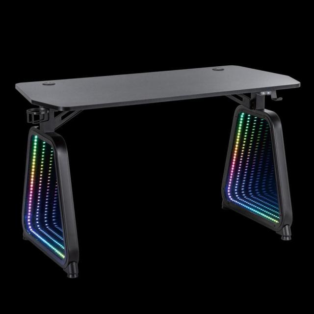 RGBミラーゲーミングデスク SEEMRGHBK 【直送品】 返品・キャンセル・他商品と同時購入は不可