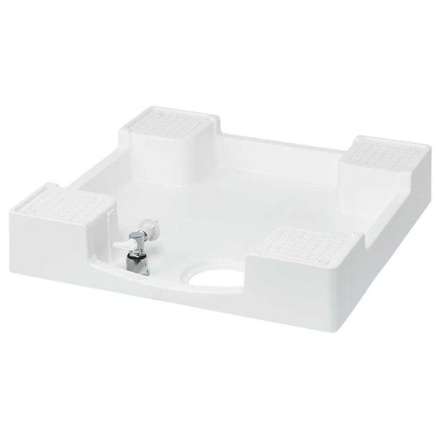 洗濯機用給水栓付防水パン フォーセットパン 専用ガードなし メーカー直送 ▼返品・キャンセル不可【他商品との同時購入不可】