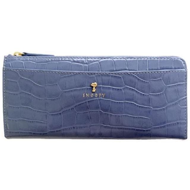 スヌーピーLC クロコ マチ付LF束入 ブルーベリ SN0106 【直送品】 返品・キャンセル・他商品と同時購入は不可