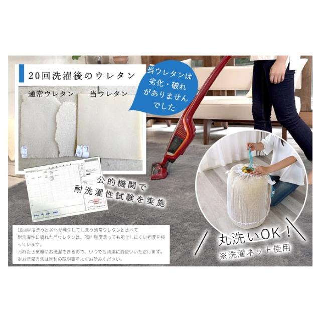 ホップル ラグ オリーブグリーン 【直送品】返品・キャンセル・他商品と同時購入不可_3