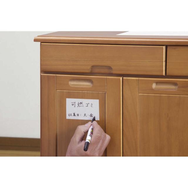 天然木分別ダストボックス タイル付3分別 BR[0297510] 【直送品】 返品・キャンセル・他商品と同時購入は不可_2