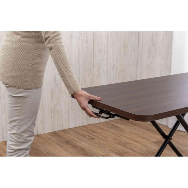 らくらく昇降式フリーテーブル 大理石調[0437310] 【直送品】 返品・キャンセル・他商品と同時購入は不可