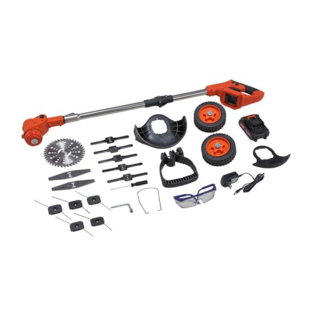 最新型充電式コードレス4WAY草刈り機24点セット[04417] 【直送品】 返品・キャンセル・他商品と同時購入は不可_9