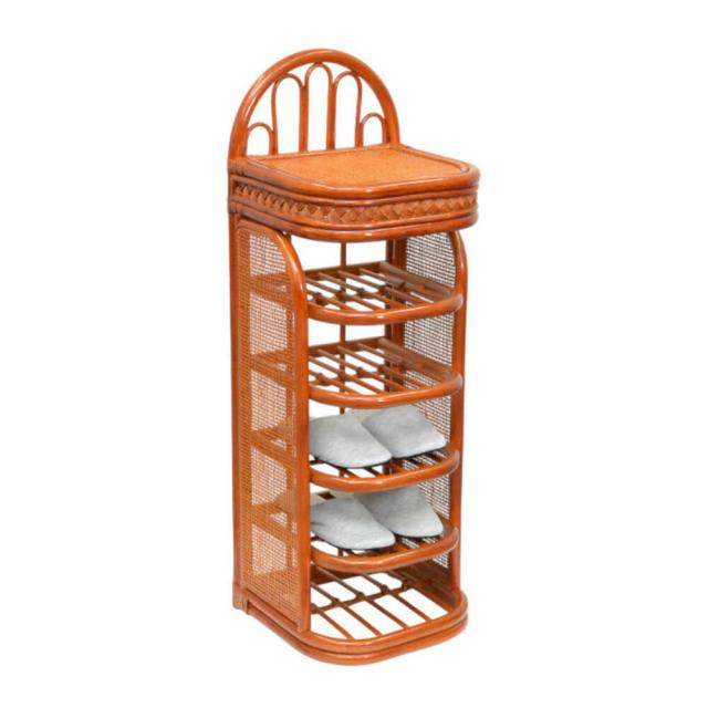 天然籐スリッパラック[04591] メーカー直送 ▽返品・キャンセル不可