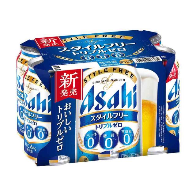 アサヒ スタイル フリー トリプルゼロ 350mlx6本 【8個セット】 6,451円
