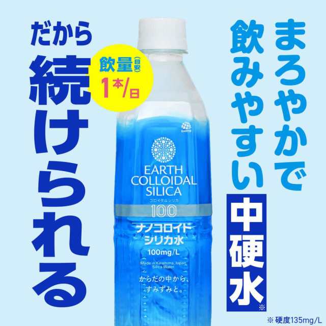 ◇アース ナノコロイドシリカ水 500ml【24本セット】の通販はau PAY