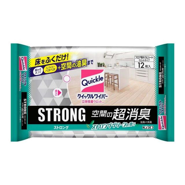 花王 クイックルワイパーWシートSTRONG空間の超消臭 12枚【20個セット】