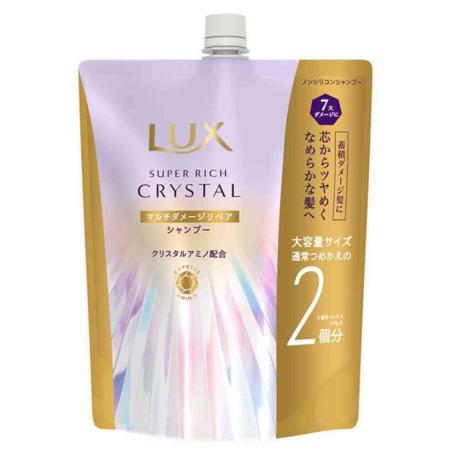 【単品17個セット】 ユニリーバ・ジャパン ラックス スーパーリッチクリスタル マルチダメージリペア シャンプー つめかえ用 600G(代引不可)【送料無料】 ユニリーバ ラックス スーパーリッチクリスタル マルチダメージリペア