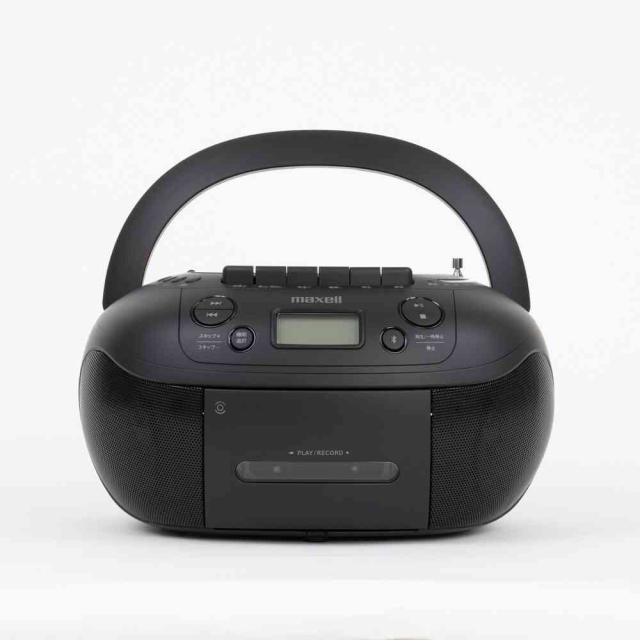 マクセル CDラジオカセットレコーダー Maxell ブラック MXCR-200 1台