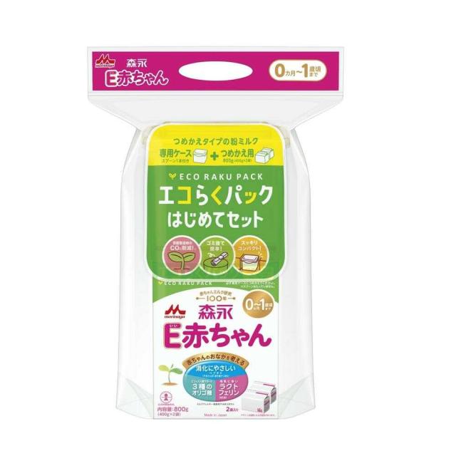 ◇森永 エコらくパック はじめてセット E赤ちゃん 400g×2袋の通販はau