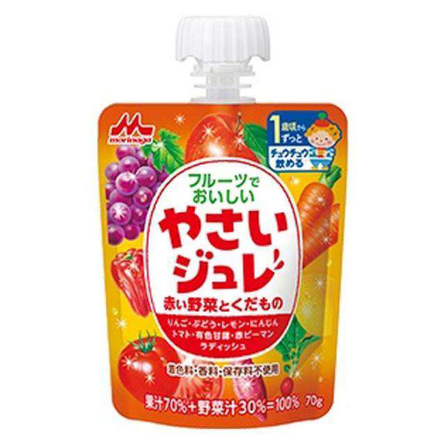 ◇森永 フルーツでおいしい やさいジュレ 赤い野菜とくだもの 70g×6個入り