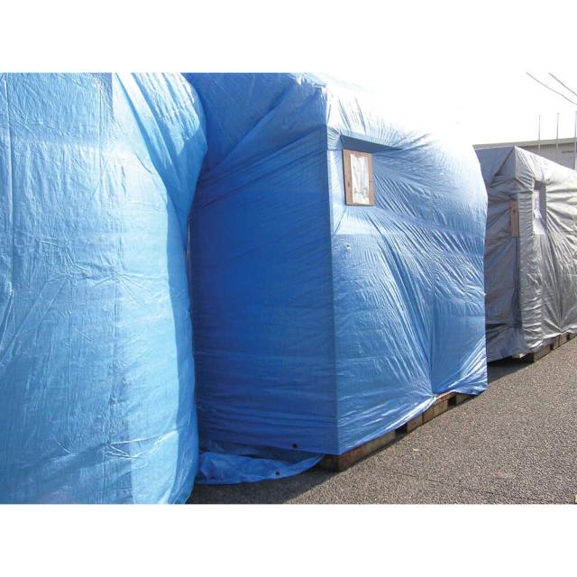 ＃3000ブルーシート大畳み 3.6m×5.4m （10枚入）【直送品】 返品・キャンセル・他商品と同時購入は不可_2