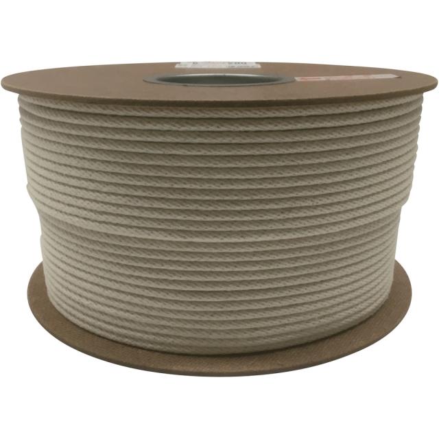 ユタカメイク 綿金剛打ロープドラム巻 5mm×200m 【直送品】 返品・キャンセル・他商品と同時購入は不可