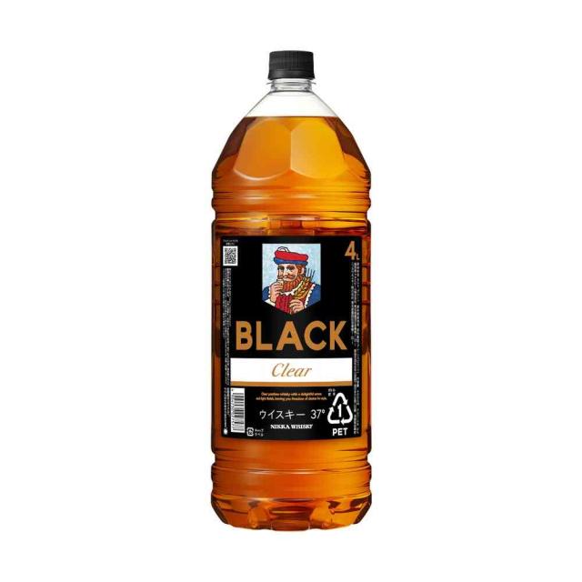 アサヒ ブラックニッカクリア ペットボトル 4000ml   【8個セット】