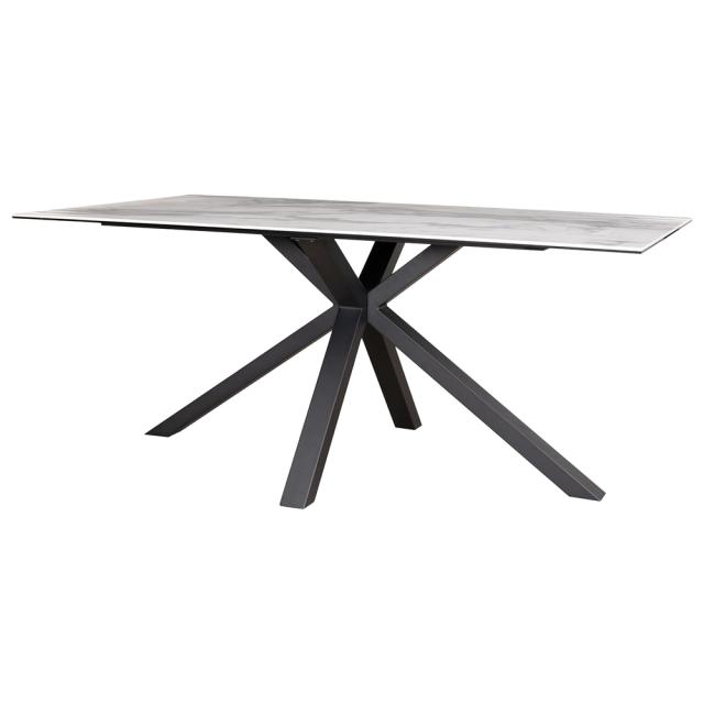 ダイニングテーブル Brescia ホワイトクォーツ165 【直送品】 返品・キャンセル・他商品と同時購入は不可