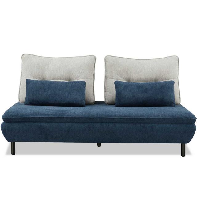 ソファ Isra 3P＋背x2 BL、GY/BL 設置付 【直送品】 返品・キャンセル・他商品と同時購入は不可