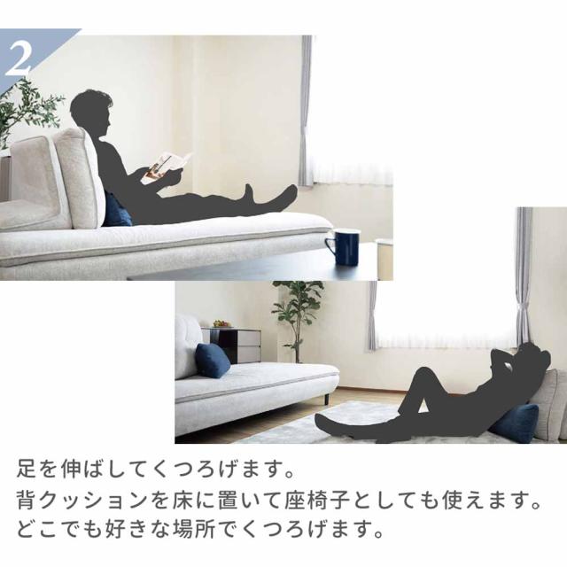 ソファー Isra 2P＋背x2 BL、BL/GY 設置 【直送品】 返品・キャンセル・他商品と同時購入は不可_4