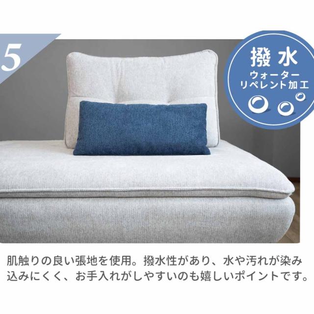 ソファー Isra 2P＋背x2 BL、BL/GY 設置 【直送品】 返品・キャンセル・他商品と同時購入は不可_7
