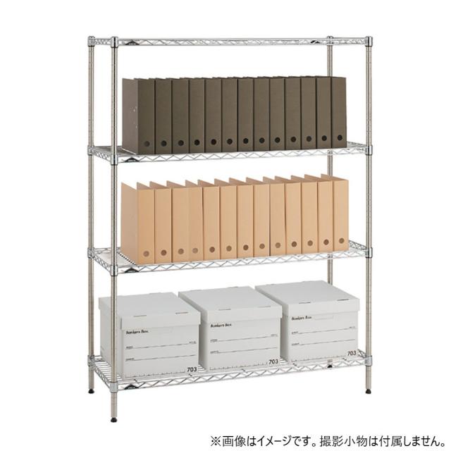 エレクター ベーシックシリーズ ワイヤーシェルフ W750xD600mm クローム B2430C1