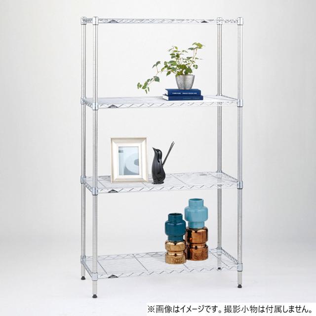 エレクター ベーシックシリーズ ワイヤーシェルフ W750xD600mm クローム B2430C1