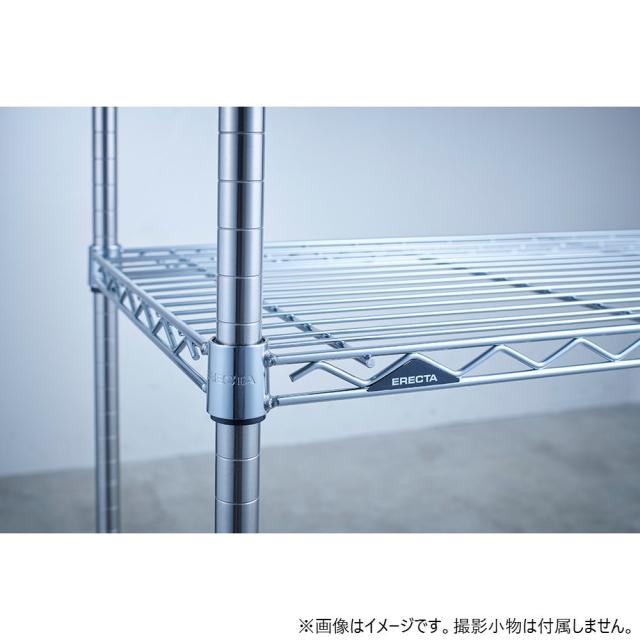 エレクター ベーシックシリーズ ワイヤーシェルフ W750xD600mm クローム B2430C1