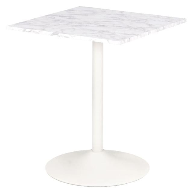 カフェテーブル（角型） LT-4919MWH 【直送品】 返品・キャンセル・他商品と同時購入は不可