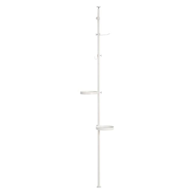 突っ張り棒＆パーツ5点セット(丸型） KTR-3113-WH 【直送品】 返品・キャンセル・他商品と同時購入は不可