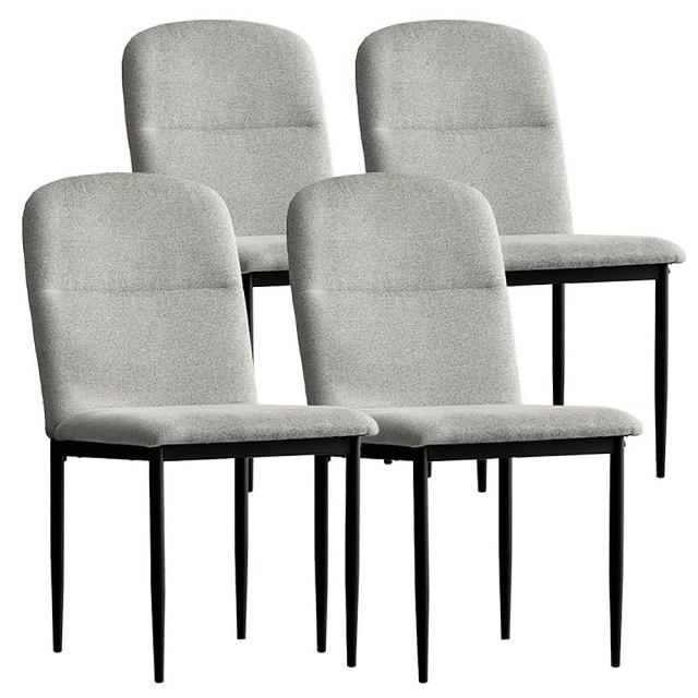 ダイニングチェア パノーラ4脚入 CH-N5787-4 Lグレー 組立必要 【直送品】 返品・キャンセル・他商品と同時購入は不可