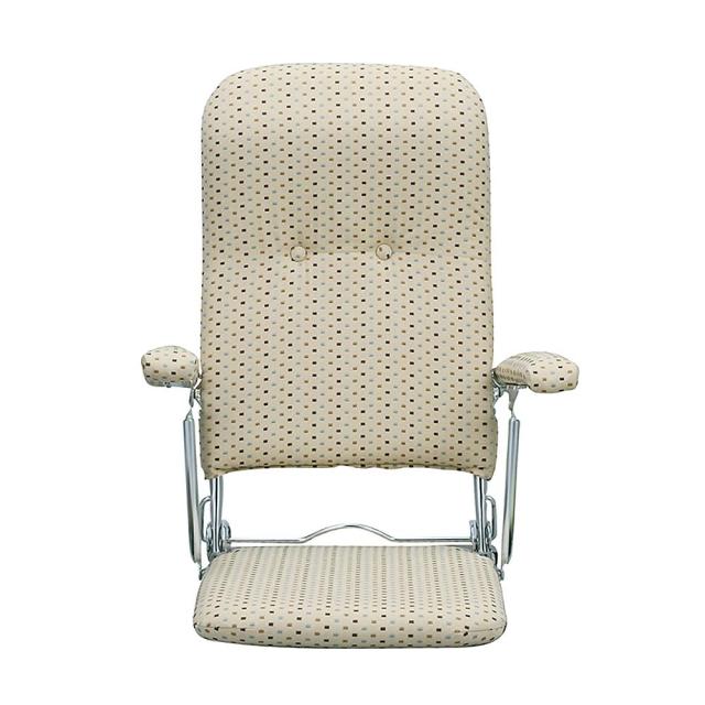 折りたたみ座椅子 PLACE（プラス）YS-1046 BE【直送品】 返品・キャンセル・他商品と同時購入は不可