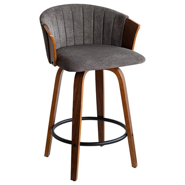 バーチェア リータス KNC-J3138 ブラウンダークグレー メーカー直送 ▼返品・キャンセル不可【他商品との同時購入不可】