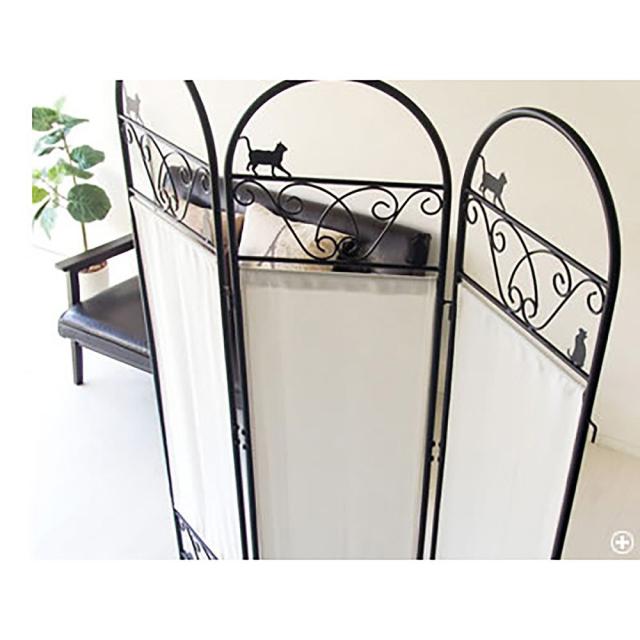 宮武製作所 猫のパーテーション 3連 メーカー直送 ▼返品・キャンセル不可【他商品との同時購入不可】 8.3kg  の通販は