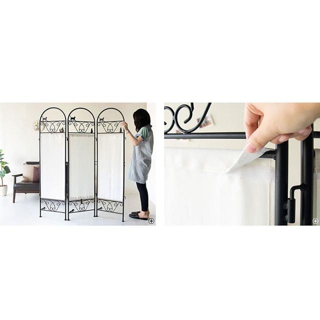 宮武製作所 猫のパーテーション 3連 メーカー直送 ▼返品・キャンセル不可【他商品との同時購入不可】 8.3kg  の通販は