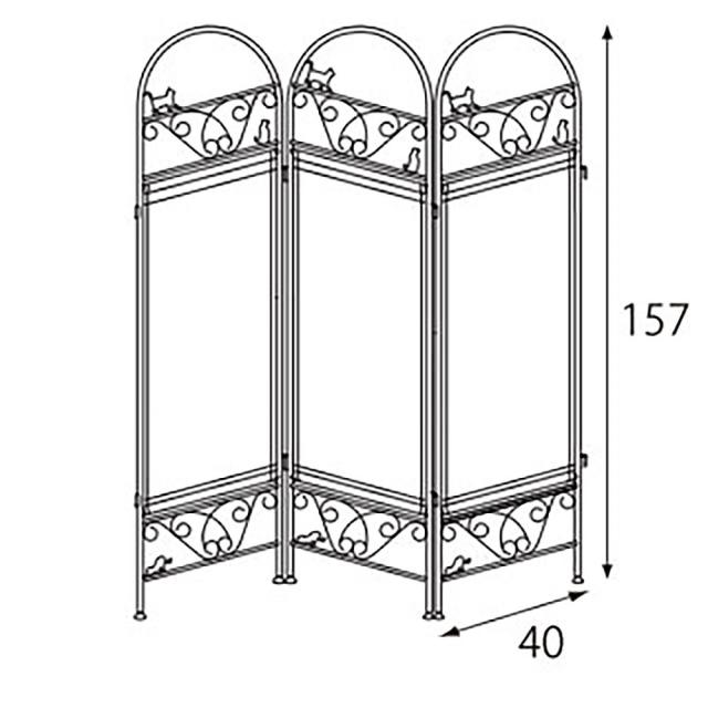 宮武製作所 猫のパーテーション 3連 メーカー直送 ▼返品・キャンセル不可【他商品との同時購入不可】 8.3kg  の通販は