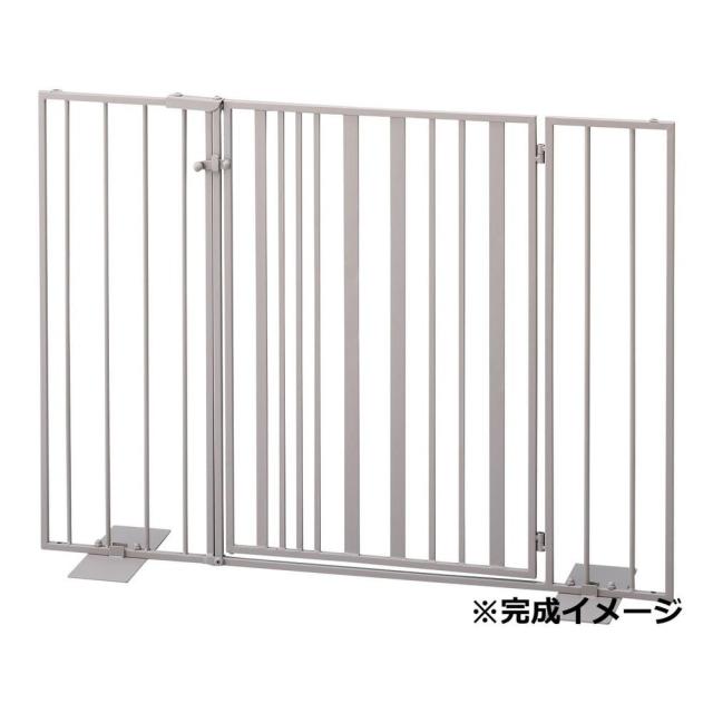 ペットゲート ストライプ 扉タイプ ラテ S23-0652 【直送品】 返品・キャンセル・他商品と同時購入は不可