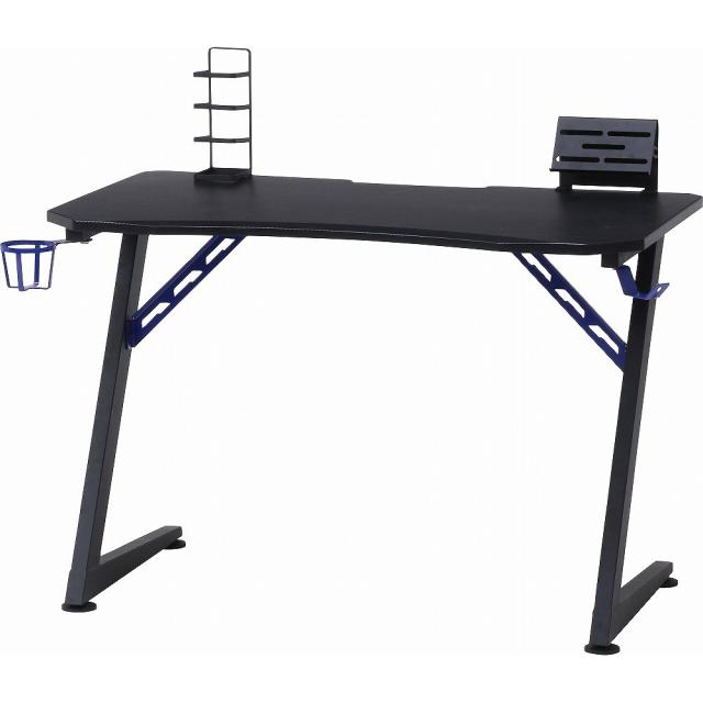 ゲーミングデスク レイズ ブルー 18573 【直送品】 返品・キャンセル・他商品と同時購入は不可