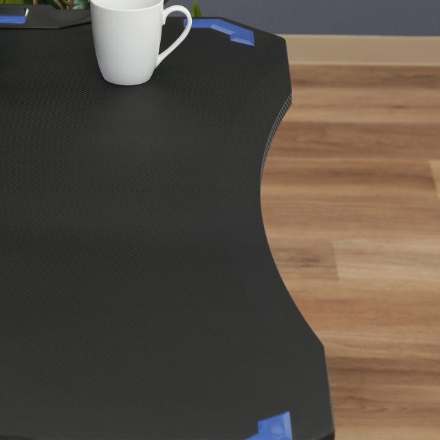 GAMING DESK XeNO（ゼノ）BLUE 38131 【直送品】 返品・キャンセル・他商品と同時購入は不可_4