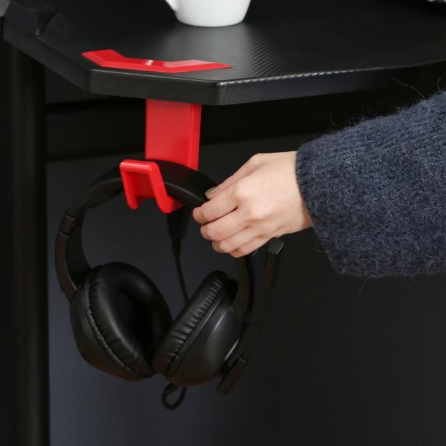 GAMING DESK XeNO（ゼノ）RED 38132 【直送品】 返品・キャンセル・他商品と同時購入は不可_3