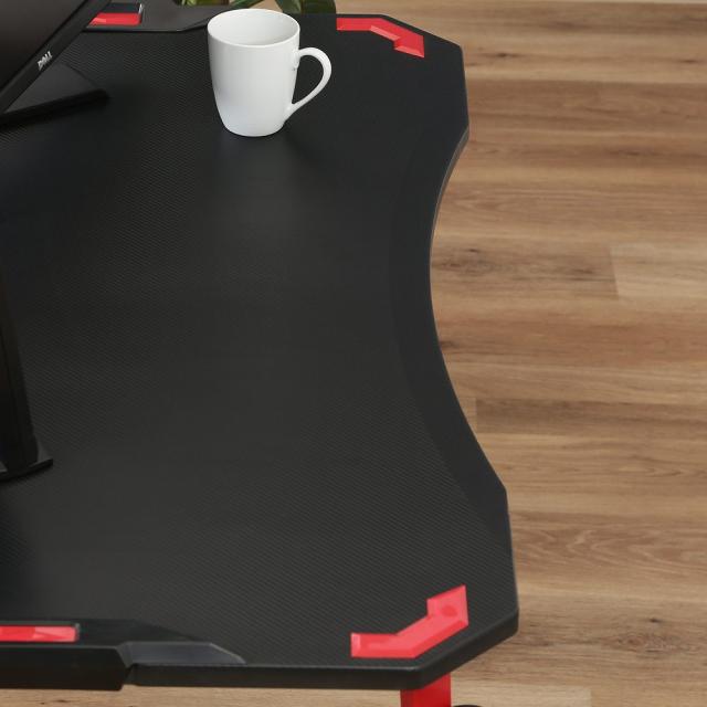 GAMING DESK XeNO（ゼノ）RED 38132 【直送品】 返品・キャンセル・他商品と同時購入は不可_4