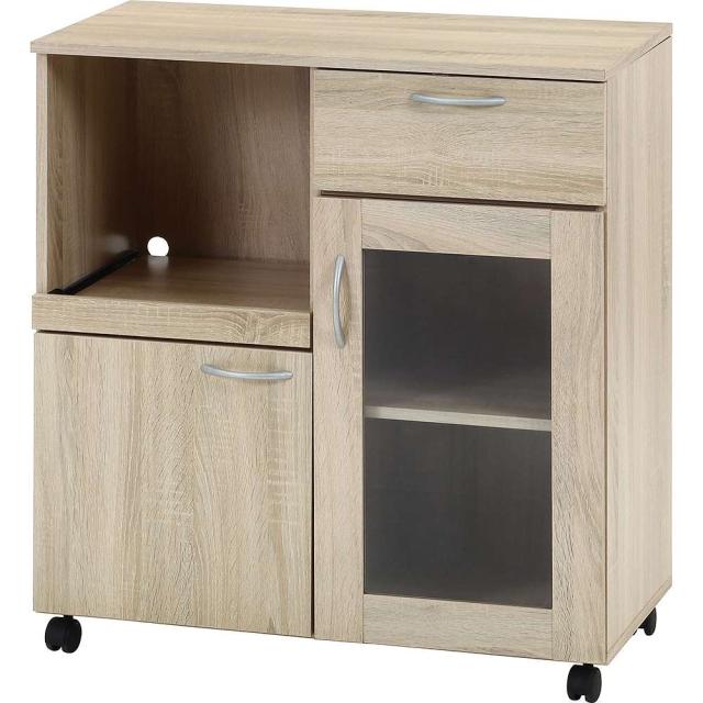 キッチンワゴン ホワイトオーク 70688 【直送品】 返品・キャンセル・他商品と同時購入は不可