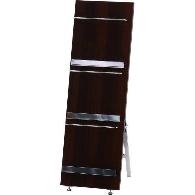 ウッドマガジンラック デコール 3段 スリム 82307 【直送品】 返品・キャンセル・他商品と同時購入は不可