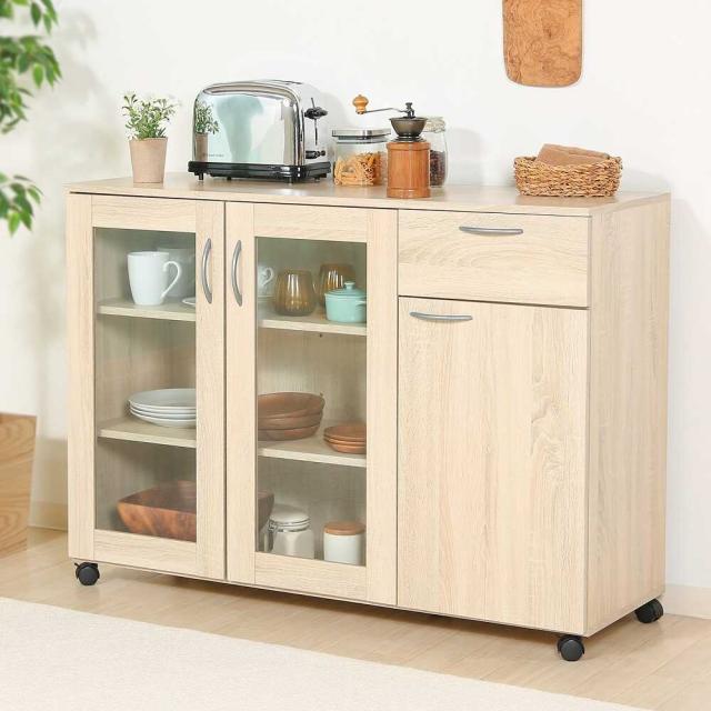 キッチン収納キャビネット 115×40 99904 【直送品】 返品・キャンセル・他商品と同時購入は不可