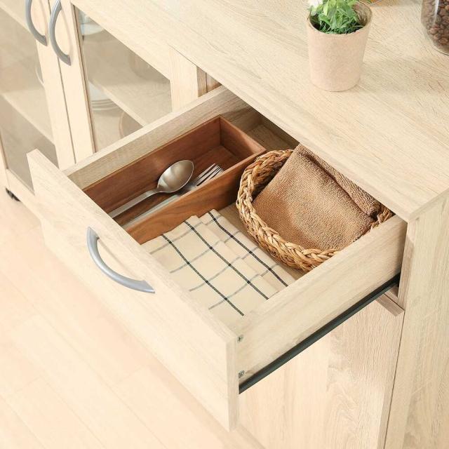キッチン収納キャビネット 115×40 99904 【直送品】 返品・キャンセル・他商品と同時購入は不可