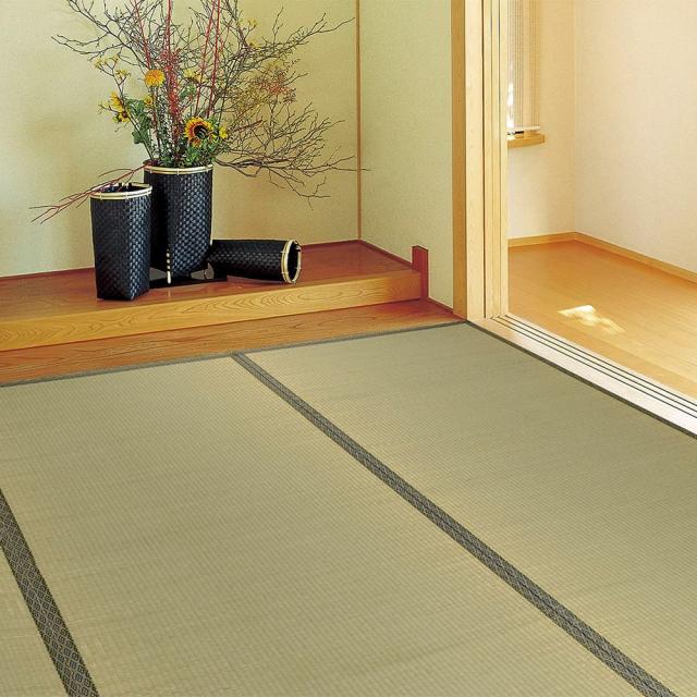 フリーカット裏付 い草カーペット 本間10畳 補修テープ付 【直送品】 返品・キャンセル・他商品と同時購入は不可