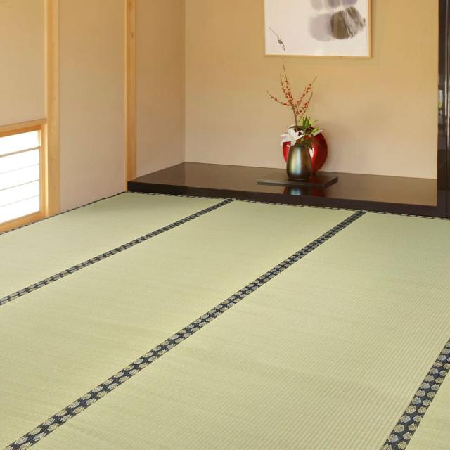 1010050015802 直送 代引不可 純国産 い草 上敷き カーペット 糸引織 湯沢 本間8畳 約382×382cm 純国産 い草 上敷き カーペット 糸引織 湯沢 本間8畳 約382×382cm ihk