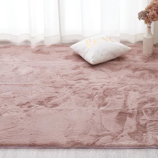 ラビットファータッチラグ ラパン 180×240cm ダスティピンク メーカー直送▼返品・キャンセル不可【他商品と同時購入不可】   の通販は