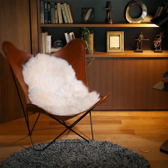 可愛い ムートンフリース 60x90cm M-511  ベージュ 【直送品】 返品・キャンセル・他商品と同時購入は不可