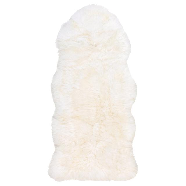 可愛い ムートンフリース  60x130cm M-511  ホワイト メーカー直送▼返品・キャンセル不可【他商品の同時購入不可】   の通販は 9,480円