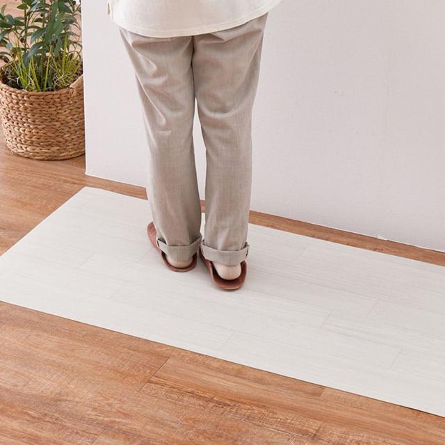 水拭きできるクッションフロア クリーム 90×450 【直送品】 返品・キャンセル・他商品と同時購入は不可