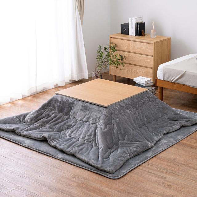 メレンゲタッチのこたつ掛けふとん  グレー170x170  メーカー直送?返品・キャンセル不可【他商品との同時購入不可】   の通販は 5,980円